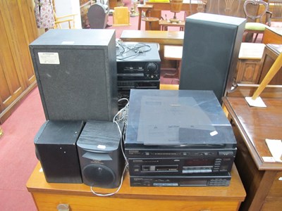 Lot 1554 - Pioneer stack system with speakers and a...