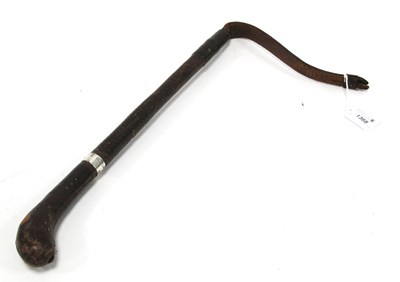 Lot 1368 - An Early XX Century Silver Colored Leather...