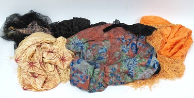 Lot 1376 - A XIX Century Black Beaded Short Mantle Cape,...