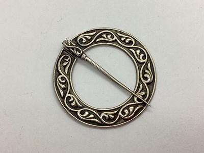 Lot 130 - Alexander Ritchie; A Hallmarked Silver Celtic...
