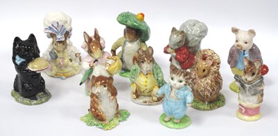 Lot 1324 - Eleven Beswick Beatrix Potter porcelain...