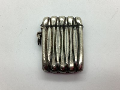 Lot 235 - A Chester Hallmarked Silver Vesta Case, B. H....
