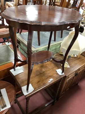 Lot 1589 - 1930s Oak Occasional Table, with barley twist...