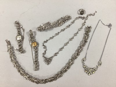 Lot 106 - A Collection of Marcasite Set Jewellery, to...