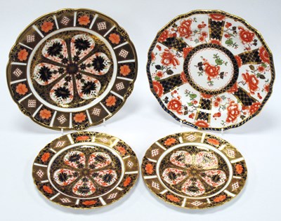 Lot 1025 - Two Royal Crown Derby Porcelain Side Plates,...