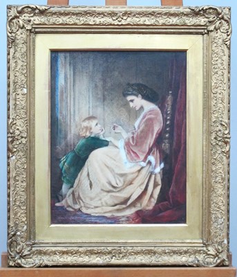 Lot 1239 - ENGLISH SCHOOL (Late XIX Century) Seated Lady...