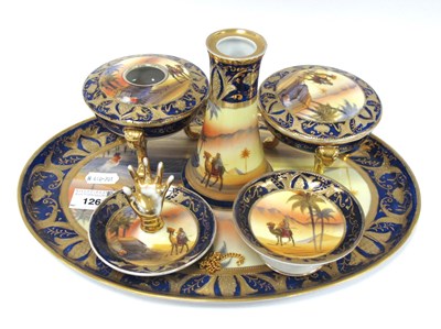Lot 1261 - Noritake Six Piece Trinket Set, including a...