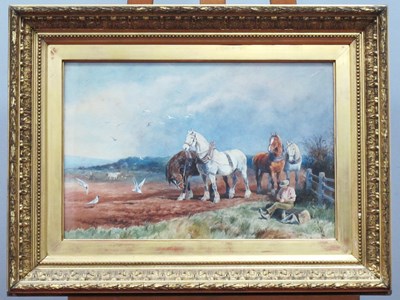 Lot 1189 - EMILY ATKINSON (Fl.1884-90) 
Cart Horses...