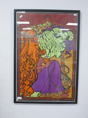 Lot 1522 - C. Keelan 1967 framed hippie poster 'Let us...