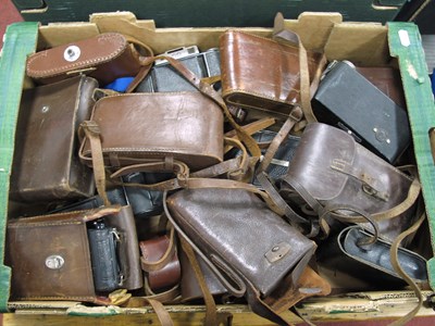 Lot 1120 - A Large Collection of Vintage Folding Cameras,...
