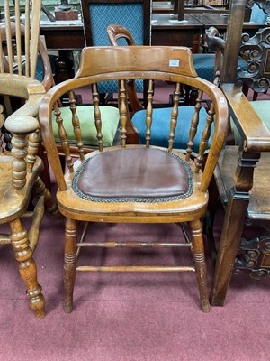 Lot 1634 - Woof of Sheffield Labelled Captains Chair...
