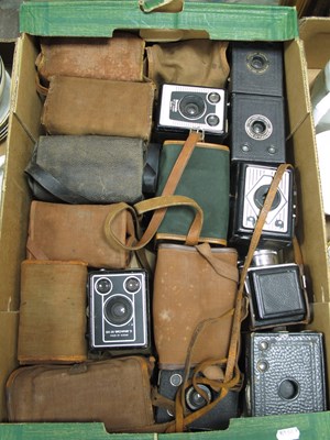 Lot 1021 - Cameras; A large collection of box cameras...