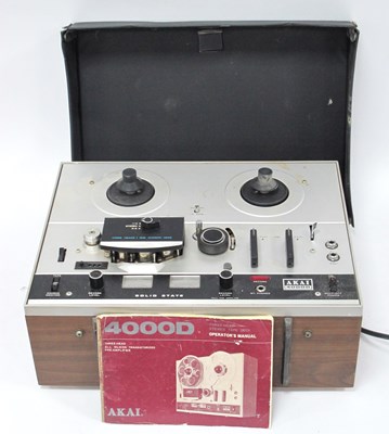 Lot 1505 - Akai 4000D Reel-to-Reel Tape Recorder. Untested
