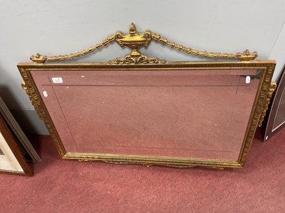Lot 1514 - Rectangular Bevelled Wall Mirror in Gilt Frame,...