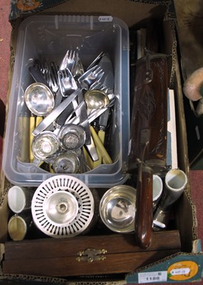 Lot 1188 - Quantity of mixed silver plated items,...