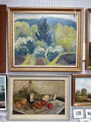 Lot 1522 - M. Jefferies, still life of vegetables and...