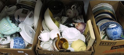 Lot 1180 - Falcon Ware Plates, ginger jars, Belgian...