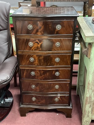 Lot 1612 - Mahogany Serpentine Framed Chest of Six...