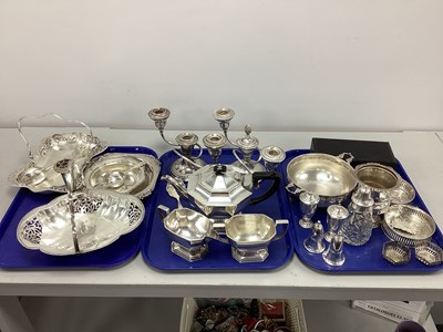 Lot 175 - A Collection of Assorted Plated Ware,...