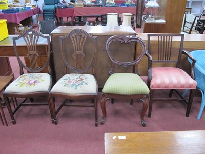 Lot 1586 - A XIX Century Style Mahogany Elbow Chair, XIX...