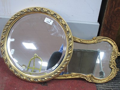 Lot 1204 - Mid XX Century gilt circular wall mirror with...