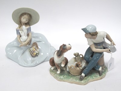 Lot 1291 - Lladro - This Ones Mine '5376' and Bunny...