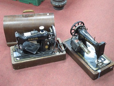 Lot 1508 - Singer sewing machine 99k No. EM902763 with...