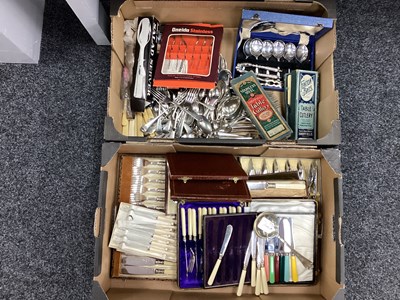 Lot 186 - A Large Mixed Lot of Assorted Plated and...