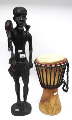 Lot 1359 - An African Tribal Hardwood Figurine (H66cm),...