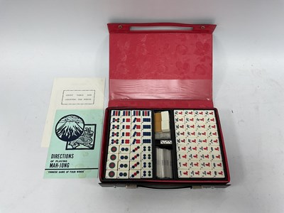 Lot 1042 - Oriental collection, including cased Mah-Jong,...