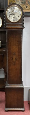 Lot 1655 - 1930s Oak Grandmother Clock, with Westminster...