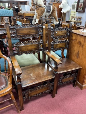 Lot 1633 - Liberty of London Oak Throne Chair, with...