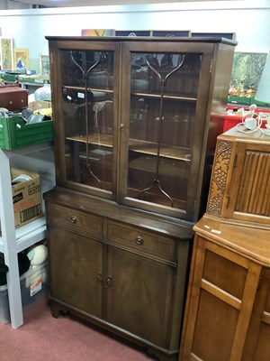 Lot 1593 - Mahogany Display Cabinet with glazed upper...