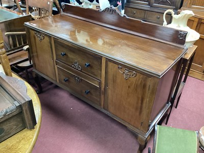 Lot 1605 - Mahogany Sideboard, with low back, three...