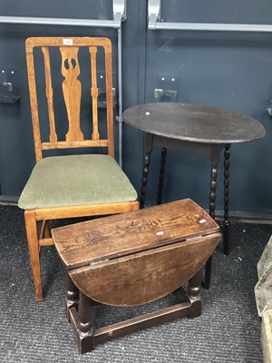 Lot 1586 - Oak Drop Leaf Coffee Table, occasional table...