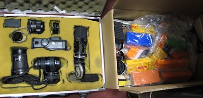 Lot 1142 - Camera Lenses Soligor 35mm f/2.8, Pentax...