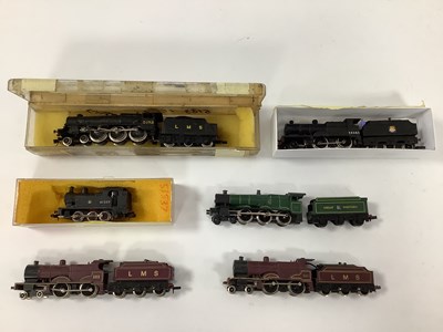 Lot 878 - Six N gauge steam locomotives: three Graham...