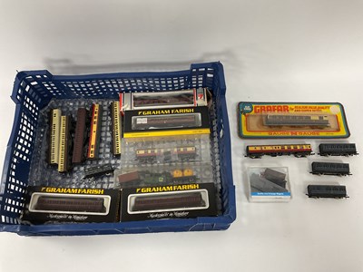 Lot 776 - Twelve N gauge bogie coaches (six boxed) with...