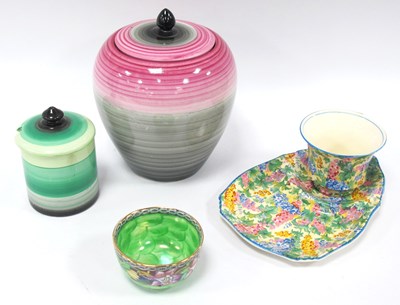 Lot 1263 - Shelley Jam Pot, a similar Wedgwood & Co....