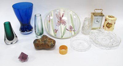 Lot 1207 - Dartington Bristol Blue Vase, 20cm tall, other...