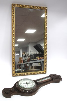 Lot 1383 - Early XX Century Oak Framed Barometer 57.5cm...