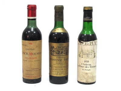 Lot 1431 - Red Wine - 1966 Grand Vin Chateau Lynch...