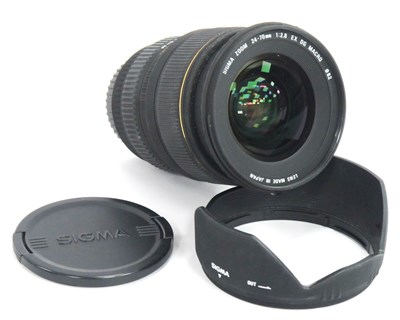 Lot 1309 - Camera Lens; Sigma zoom 24-70mm f/2.8 EX DG...