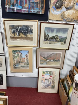 Lot 1563 - J.W. Poulter (Late 20th Century) five framed...