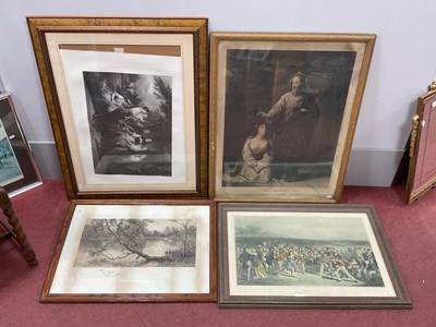Lot 1513 - Four Large Framed Etchings and Engraving...