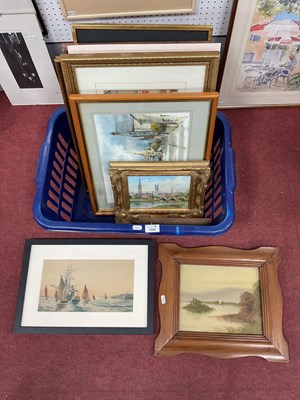 Lot 1566 - Quantity of framed and unframed artworks in...