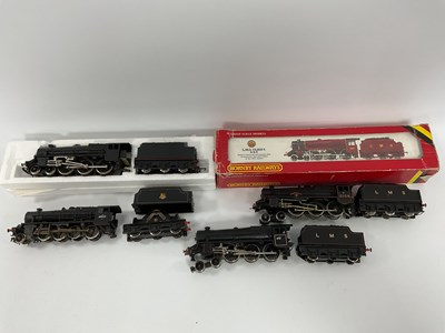 Lot 775 - Four Hornby 00 gauge ex-LMS locomotives: an 8F...