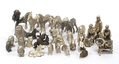 Lot 1311 - A Large Quantity of Heavy White Metal Figures,...