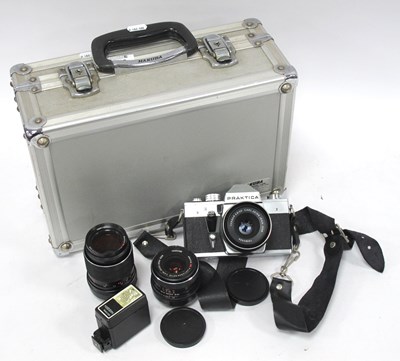 Lot 1419 - Praktica LTL3 35mm SLR camera with Carl Zeiss...