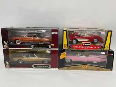 Lot 788 - Four 1:18 Scale Diecast Model Cars by Yatming,...